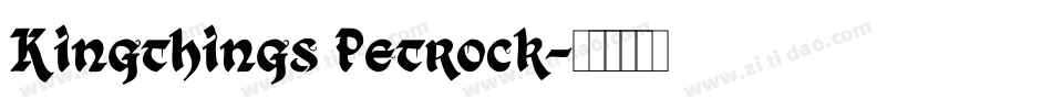 Kingthings Petrock字体转换